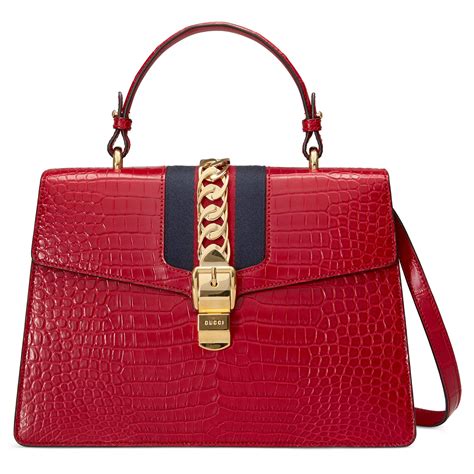 gucci alligator bag|gucci bag with red snake.